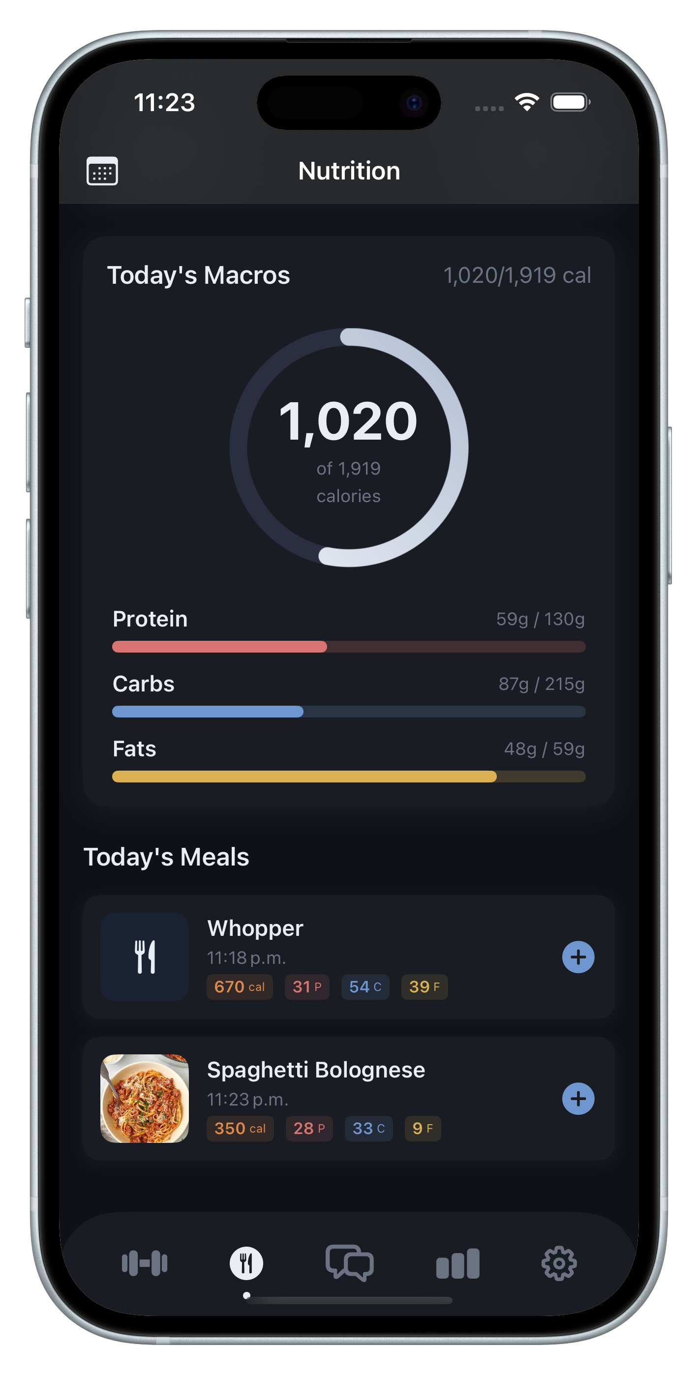 Nesta nutrition and calories